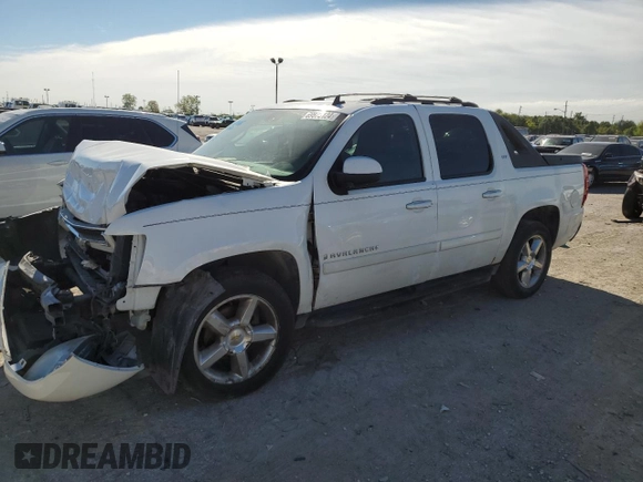 2007 Chevrolet Avalanche LTZ with VIN 3GNFK12307G123571, listed as a Copart auction lot 69875124 with 199,290 mi miles and Salvage Title. Bid and sale history available at carsss.com. Image 1.