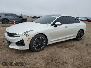 2021 Kia K5 GT-Line with VIN 5XXG64J2XMG062126, listed as a Copart auction lot 48913055 with 46,739 mi miles and Salvage Title. Bid and sale history available at carsss.com. Image 1.
