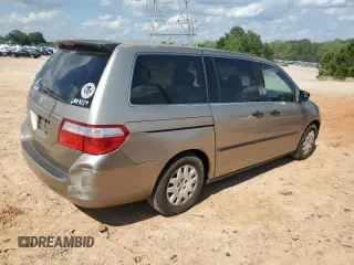 2007 Honda Odyssey LX with VIN 5FNRL38287B080407, listed as a Copart auction lot 57436115 with 238,333 mi miles and Salvage title. Bid and sale history available at DreamBid. Image 3.