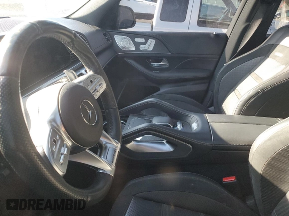 2021 Mercedes-Benz GLE 53 AMG with VIN 4JGFB6BE3MA502996, listed as a Copart auction lot 46357925 with Not provided miles and Salvage title. Bid and sale history available at DreamBid. Image 8.