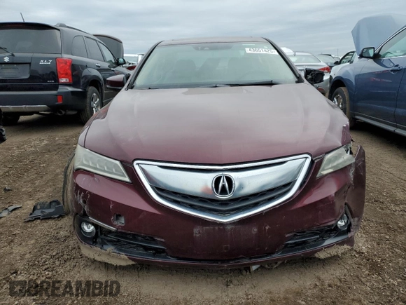 2015 Acura TLX V6 Advance with VIN 19UUB2F70FA019891, listed as a Copart auction lot 43651425 with 91,086 mi miles and Salvage Title. Bid and sale history available at carsss.com. Image 5.