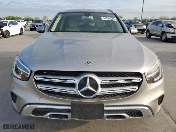 2020 Mercedes-Benz GLC with VIN W1N0G8DB7LV255668, listed as a Copart auction lot 50875585 with 47,805 mi miles and Clean Title. Bid and sale history available at carsss.com. Image 5.