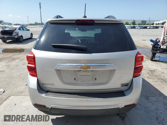 2017 Chevrolet Equinox Premier with VIN 2GNALDEK2H1518843, listed as a Copart auction lot 50870555 with 98,594 mi miles and Salvage Title. Bid and sale history available at DreamBid. Image 6.