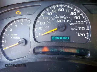 2004 Chevrolet Tahoe LS with VIN 1GNEC13Z24R310768, listed as a Copart auction lot 55886055 with 246,093 mi miles and Salvage title. Bid and sale history available at DreamBid. Image 9.