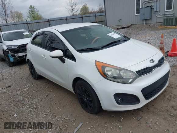 2012 Kia Rio EX with VIN KNADN5A31C6041521, listed as a IAAI auction lot 41994678 with 142,229 mi miles. Bid and sale history available at carsss.com. Image 1.