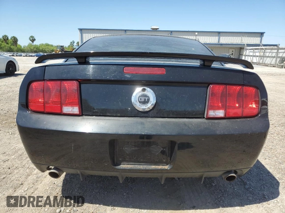 2007 Ford Mustang GT Deluxe with VIN 1ZVFT82H275347682, listed as a Copart auction lot 52178545 with 110,871 mi miles and Salvage Title. Bid and sale history available at carsss.com. Image 6.