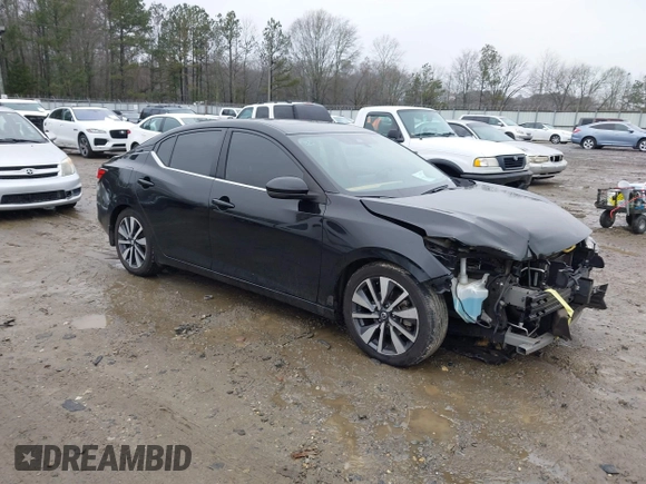 2020 Nissan Sentra SV with VIN 3N1AB8CV4LY292687, listed as a IAAI auction lot 41430519 with 112,955 mi miles. Bid and sale history available at carsss.com. Image 1.