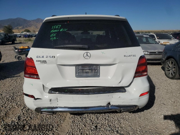2014 Mercedes-Benz GLK 250 with VIN WDCGG0EB7EG288855, listed as a Copart auction lot 71674894 with 64,317 mi miles and Salvage Title. Bid and sale history available at DreamBid. Image 6.
