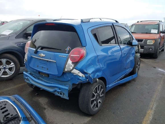 2013 Chevrolet Spark LT with VIN KL8CF6S97DC513561, listed as a IAAI auction lot 41487216 with 166,159 mi miles. Bid and sale history available at carsss.com. Image 4.