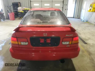 1997 Honda Civic DX with VIN 1HGEJ6122VL097179, listed as a Copart auction lot 45279655 with 180,744 mi miles and Salvage Title. Bid and sale history available at carsss.com. Image 6.