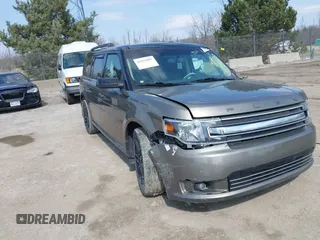2014 Ford Flex SEL z VIN 2FMGK5C81EBD36460, wystawiony jako IAAI lot #41859985 z przebiegiem 160 572 mil mil oraz . Historia ofert i sprzedaży dostępna na DreamBid. Obrazek 1.