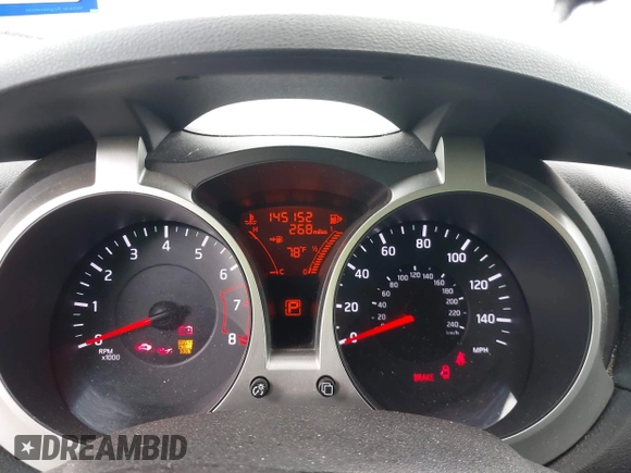 2013 Nissan Juke SV with VIN JN8AF5MR4DT202647, listed as a IAAI auction lot 42200661 with 145,152 mi miles. Bid and sale history available at carsss.com. Image 7.