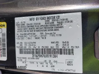 2018 Ford Fusion SE z VIN 3FA6P0H70JR191384, wystawiony jako IAAI lot #41340319 z przebiegiem 89 581 mil mil oraz . Historia ofert i sprzedaży dostępna na DreamBid. Obrazek 9.