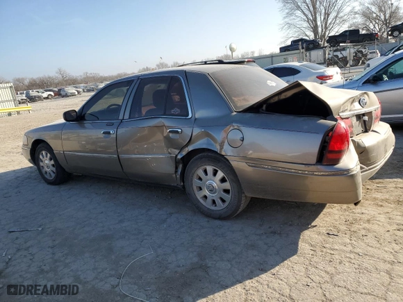 2005 Mercury Grand Marquis LS Premium with VIN 2MEFM75W05X614607, listed as a Copart auction lot 85813964 with 243,074 mi miles and Salvage Title. Bid and sale history available at carsss.com. Image 2.