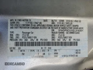 2014 Ford C-Max Energi SEL with VIN 1FADP5CUXEL518301, listed as a Copart auction lot 66104954 with 151,890 mi miles and Salvage Title. Bid and sale history available at carsss.com. Image 12.