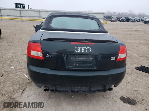 2005 Audi A4 3.0L with VIN WAUDT48H25K010760, listed as a Copart auction lot 43744165 with 113,454 mi miles and Salvage Title. Bid and sale history available at carsss.com. Image 6.