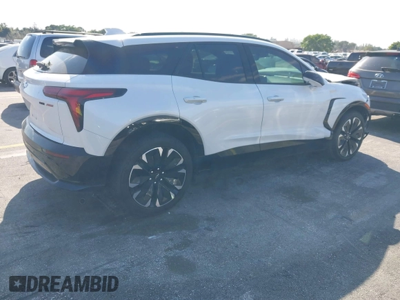 2024 Chevrolet Blazer EV eAWD RS z VIN 3GNKDCRJ6RS185260, wystawiony jako IAAI lot #41277933 z przebiegiem 5 664 mil mil oraz . Historia ofert i sprzedaży dostępna na DreamBid. Obrazek 4.