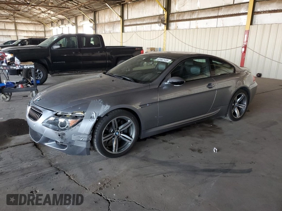 2006 BMW M6 with VIN WBSEH934X6B797428, listed as a Copart auction lot 63462135 with 73,393 mi miles and Salvage title. Bid and sale history available at DreamBid. Image 1.