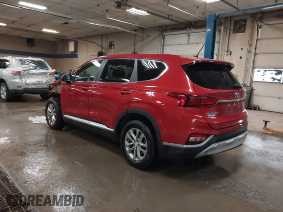 2019 Hyundai Santa Fe SE z VIN 5NMS2CAD3KH125454, wystawiony jako IAAI lot #42400534 z przebiegiem 75 155 mil mil oraz . Historia ofert i sprzedaży dostępna na DreamBid. Obrazek 3.