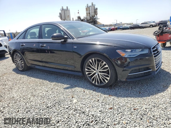 2016 Audi A6 Premium Plus with VIN WAUGFAFC1GN076986, listed as a Copart auction lot 56123585 with 100,837 mi miles and Salvage title. Bid and sale history available at DreamBid. Image 4.