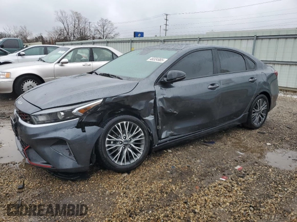 2022 Kia Forte GT-Line with VIN 3KPF54AD6NE439819, listed as a Copart auction lot 48334985 with 64,393 mi miles and Salvage Title. Bid and sale history available at carsss.com. Image 1.