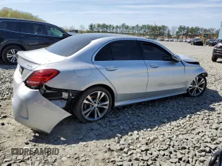 2016 Mercedes-Benz C 300 Luxury with VIN 55SWF4KB3GU120478, listed as a Copart auction lot 53124805 with Not provided miles and Salvage title. Bid and sale history available at DreamBid. Image 3.