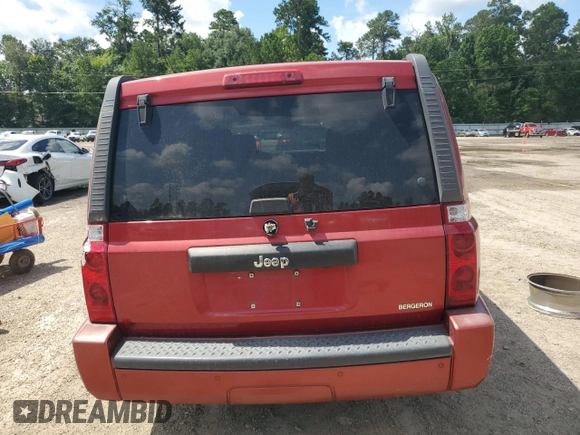 2006 Jeep Commander with VIN 1J8HH48KX6C203308, listed as a Copart auction lot 64456765 with 185,794 mi miles and Salvage title. Bid and sale history available at DreamBid. Image 6.