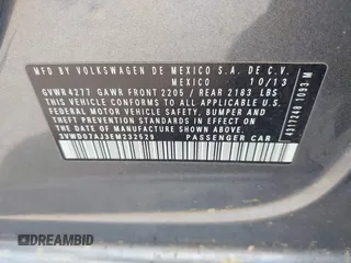 2014 Volkswagen Jetta SE with VIN 3VWD07AJ3EM232529, listed as a IAAI auction lot 42286442 with 125,000 mi miles and . Bid and sale history available at DreamBid. Image 9.