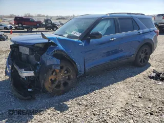 2023 Ford Explorer ST-Line with VIN 1FMSK8KHXPGA92459, listed as a Copart auction lot 48694145 with 40,858 mi miles and Salvage title. Bid and sale history available at DreamBid. Image 1.