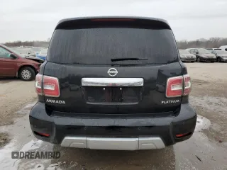 2017 Nissan Armada Platinum with VIN JN8AY2NE4H9704307, listed as a Copart auction lot 85791644 with 79,712 mi miles and Salvage Title. Bid and sale history available at carsss.com. Image 6.
