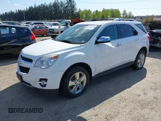 2013 Chevrolet Equinox LTZ with VIN 2GNFLGEK2D6154816, listed as a IAAI auction lot 42106589 with 126,946 mi miles. Bid and sale history available at carsss.com. Image 2.