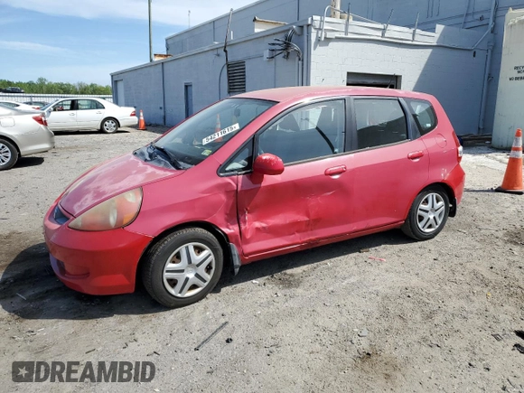 2008 Honda Fit with VIN JHMGD38498S050986, listed as a Copart auction lot 54211615 with 107,668 mi miles and Salvage Title. Bid and sale history available at carsss.com. Image 1.