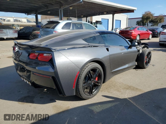 2017 Chevrolet Corvette 3LT with VIN 1G1YF2D75H5118511, listed as a Copart auction lot 43003065 with 22,883 mi miles and Salvage Title. Bid and sale history available at carsss.com. Image 3.