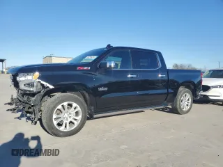 2023 Chevrolet Silverado 1500 LTZ with VIN 3GCUDGE85PG123781, listed as a Copart auction lot 48239425 with 46,606 mi miles and Clean Title. Bid and sale history available at carsss.com. Image 1.
