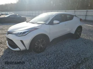 2021 Toyota C-HR LE with VIN NMTKHMBX8MR121525, listed as a Copart auction lot 47858985 with 87,809 mi miles and Salvage Title. Bid and sale history available at carsss.com. Image 1.