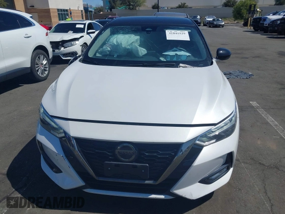 2021 Nissan Sentra SR with VIN 3N1AB8DV8MY303996, listed as a IAAI auction lot 41841529 with 55,379 mi miles. Bid and sale history available at carsss.com. Image 12.