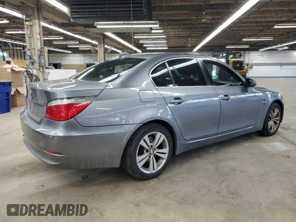 2010 BMW 5 Series 528i xDrive with VIN WBANV1C59AC157284, listed as a Copart auction lot 47146375 with 168,240 mi miles and Clean Title. Bid and sale history available at carsss.com. Image 3.