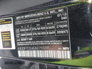 2014 Mercedes-Benz GL 450 с VIN 4JGDF7CE6EA270377, выставлен на аукционе IAAI как лот 42241820 с пробегом 136 219 миль миль и . История ставок и продаж доступна на DreamBid. Изображение 9.