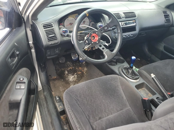 2001 Honda Civic LX with VIN 1HGEM21511L124716, listed as a Copart auction lot 73473944 with 0 mi miles and Salvage Title. Bid and sale history available at carsss.com. Image 8.