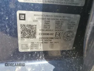 2021 Chevrolet Silverado 1500 LT z VIN 1GCUYDED9MZ194039, wystawiony jako Copart lot #53979225 z przebiegiem 69 276 mil mil oraz Szkoda całkowita • Salvage title. Historia ofert i sprzedaży dostępna na DreamBid. Obrazek 13.