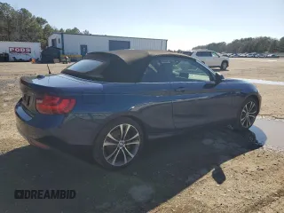 2017 BMW 2 Series 230i with VIN WBA2K9C39HV647568, listed as a Copart auction lot 43027895 with 51,258 mi miles and Salvage title. Bid and sale history available at DreamBid. Image 3.