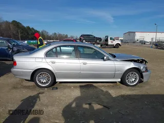 2002 BMW 5 Series 530iA with VIN WBADT63432CH85321, listed as a IAAI auction lot 41340351 with 1 mi miles. Bid and sale history available at carsss.com. Image 13.