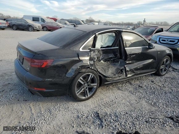2018 Audi A4 Premium Plus with VIN WAULMAF43JN019550, listed as a Copart auction lot 83832484 with 75,466 mi miles and Salvage Title. Bid and sale history available at carsss.com. Image 3.
