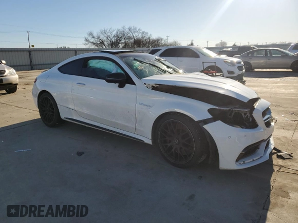 2017 Mercedes-Benz C 63 S AMG with VIN WDDWJ8HB2HF546597, listed as a Copart auction lot 43569455 with Not Provided miles and Salvage Title. Bid and sale history available at carsss.com. Image 4.