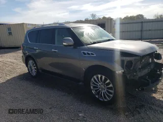 2017 Infiniti QX80 with VIN JN8AZ2NE5H9153902, listed as a Copart auction lot 71155793 with 124,401 mi miles. Bid and sale history available at carsss.com. Image 4.