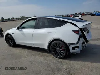 2022 Tesla Model Y Performance с VIN 7SAYGDEF4NF403784, выставлен на аукционе Copart как лот 53392595 с пробегом 51 023 миль миль и Списание • Salvage title. История ставок и продаж доступна на DreamBid. Изображение 2.