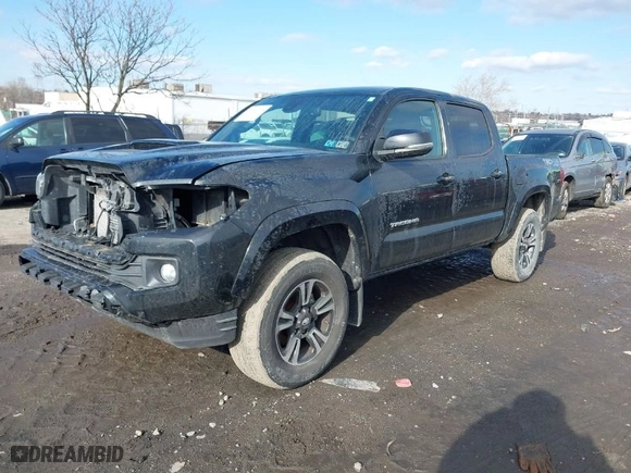 2019 Toyota Tacoma 4WD SR with VIN 3TMCZ5ANXKM200572, listed as a IAAI auction lot 41504215 with 142,375 mi miles. Bid and sale history available at carsss.com. Image 2.