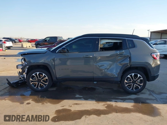2024 Jeep Compass Limited с VIN 3C4NJDCN9RT589163, выставлен на аукционе IAAI как лот 41327216 с пробегом Не указан миль и . История ставок и продаж доступна на DreamBid. Изображение 15.