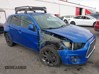 2015 Mitsubishi Outlander Sport 2.4 ES with VIN 4A4AR3AW6FE037301, listed as a IAAI auction lot 40283267 with 124,088 mi miles. Bid and sale history available at carsss.com. Image 1.
