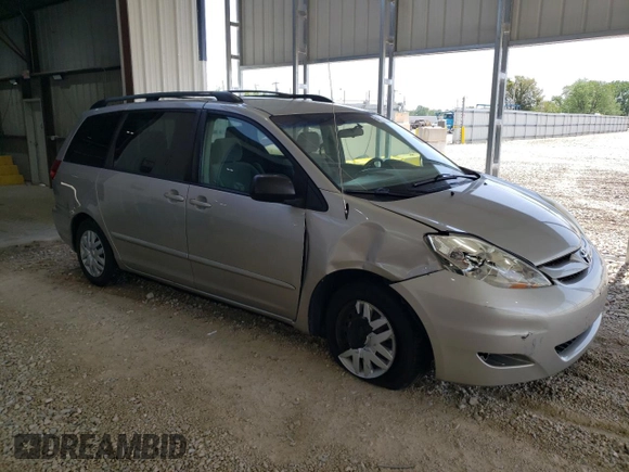 2006 Toyota Sienna CE with VIN 5TDZA23C06S500171, listed as a Copart auction lot 54934155 with 164,738 mi miles and Salvage Title. Bid and sale history available at DreamBid. Image 4.